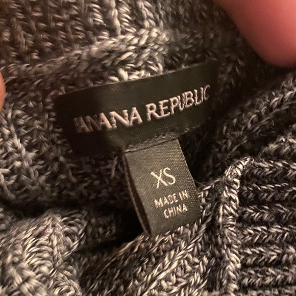 BANANA REPUBLIC Gray Turtlekneck Tunic Dress/ Top - Picture 6 of 6